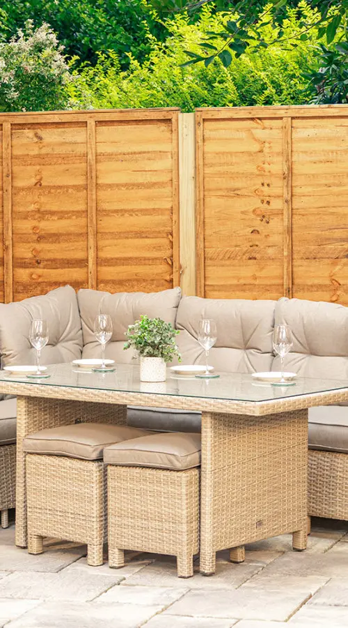 #AskGCS for Sapcote Modular Corner Dining Set in Natural Rattan 