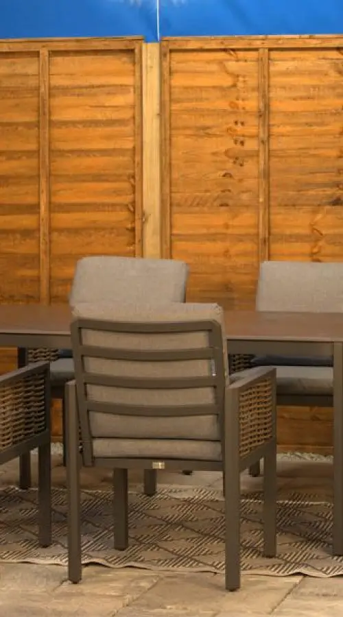 Customer Reviews for Bosworth Aluminium 6 Seater Dining Set with Brown Rattan