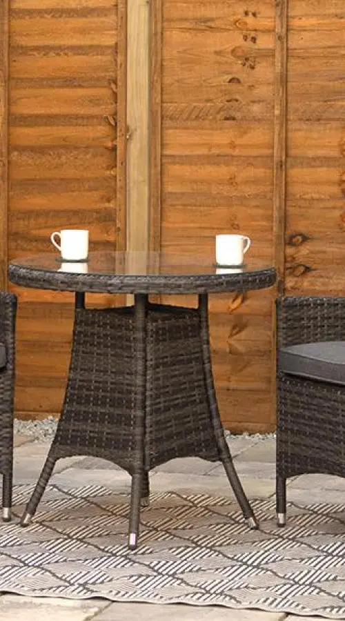Customer Reviews for Sapcote Bistro Set in Charcoal Rattan