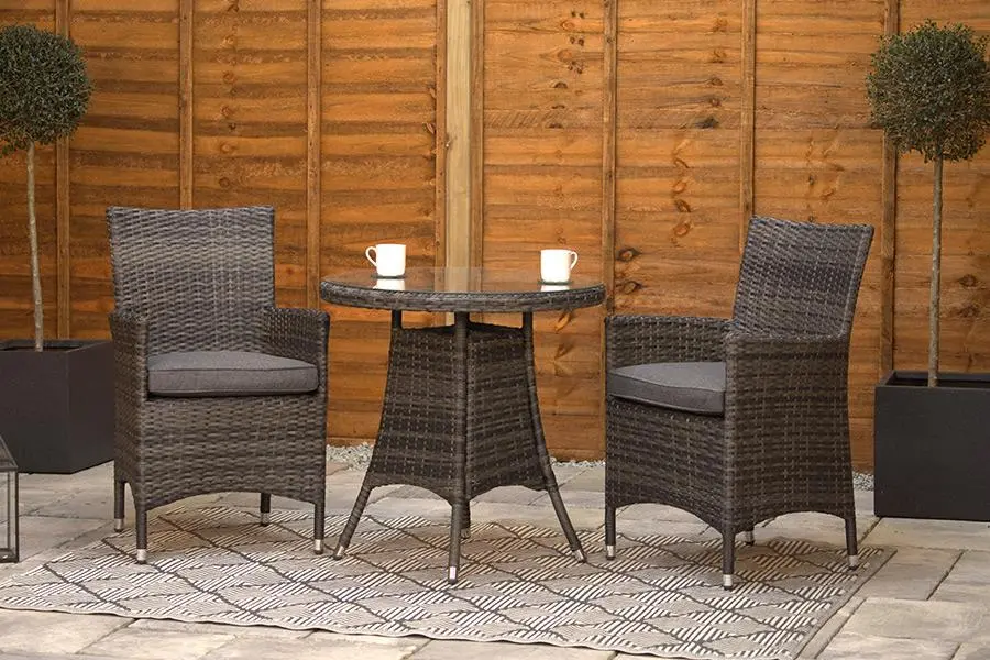 Customer Reviews for Sapcote Bistro Set in Charcoal Rattan