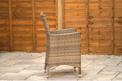 Sapcote Bistro Set in Brown Rattan