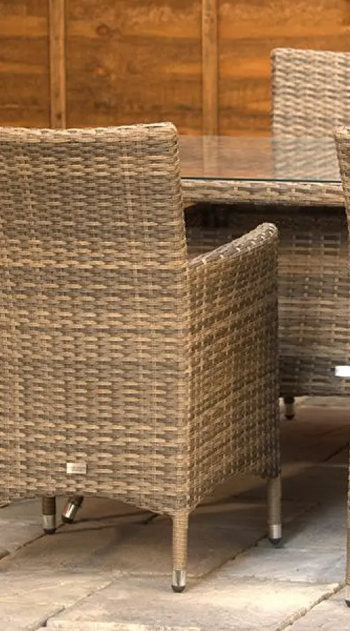 #AskGCS for Sapcote 6 Seater Rectangular Dining Set in Brown Rattan