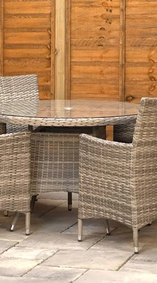 Customer Reviews for Sapcote 4 Seater Round Dining Set in Grey Rattan