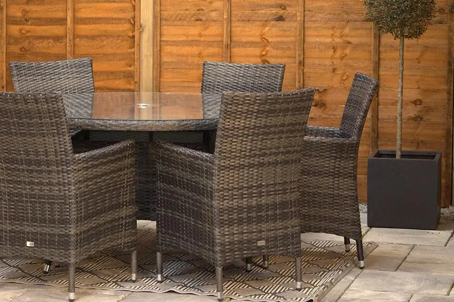 #AskGCS for Sapcote 6 Seater Round Dining Set in Dark Grey Rattan