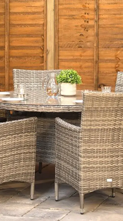 Customer Reviews for Sapcote 6 Seater Round Dining Set in Grey Rattan