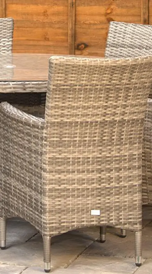 #AskGCS for Sapcote 6 Seater Round Dining Set in Grey Rattan