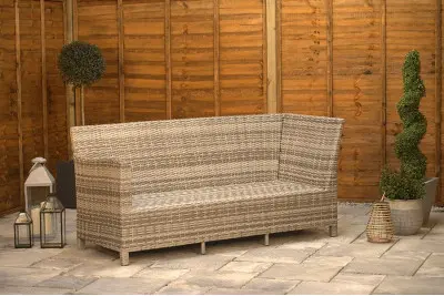 Sapcote Mini Modular Corner Set in Brown Rattan 