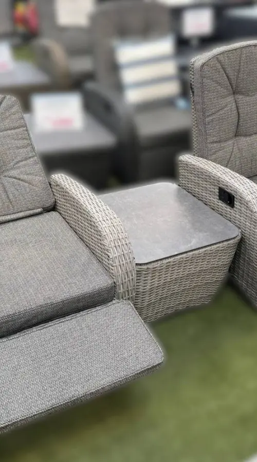 #AskGCS for Burbage 2026 Rocking/Non-Rocking Recliner Bistro Set Silver Grey