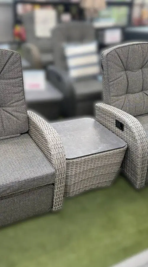 Customer Reviews for Burbage 2026 Rocking/Non-Rocking Recliner Bistro Set Silver Grey