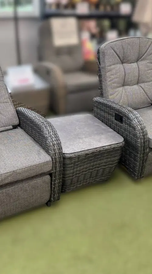 #AskGCS for Burbage 2026 Rocking/Non-Rocking Recliner Bistro Set Stone Grey