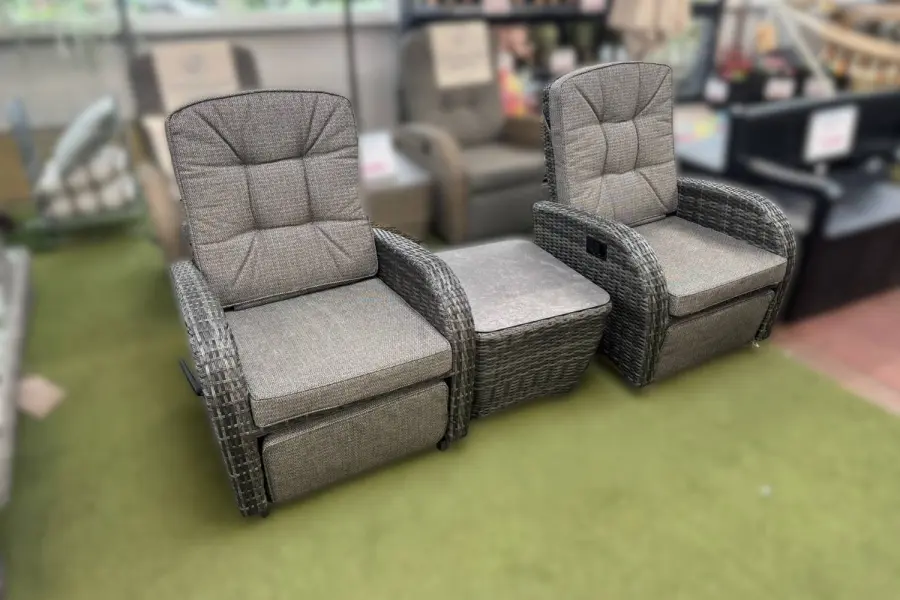 Customer Reviews for Burbage 2026 Rocking/Non-Rocking Recliner Bistro Set Stone Grey