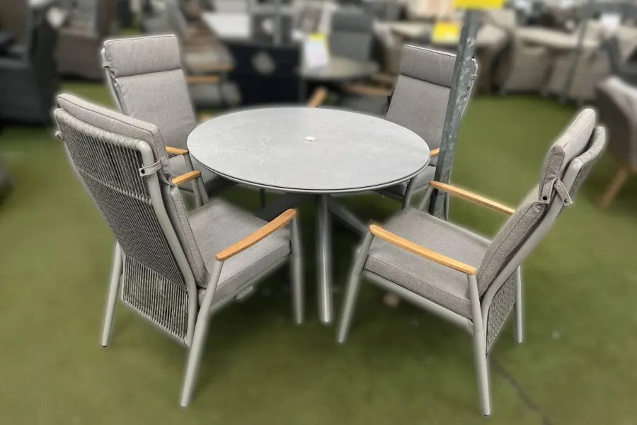 Customer Reviews for Cosby 4 Seater Reclining Dining Set in Natural