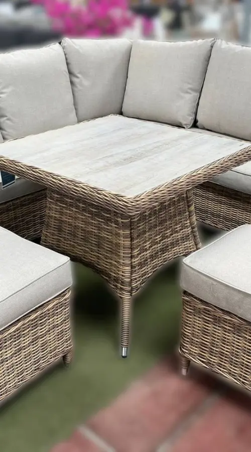 Customer Reviews for Thornby Compact Corner Lounge Set in Brown Rattan