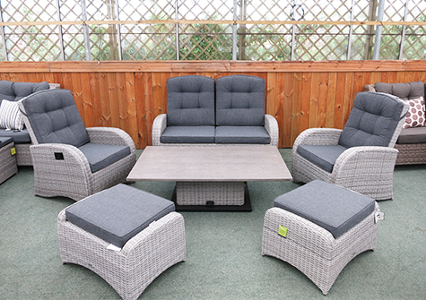 Reclining Garden Furniture Reclining Rattan Chairs Sets Uk