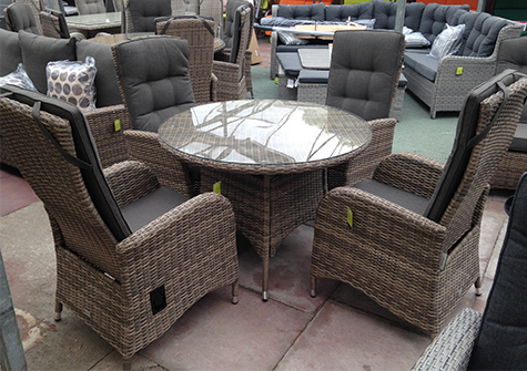 Reclining Garden Furniture Reclining Rattan Chairs Sets Uk