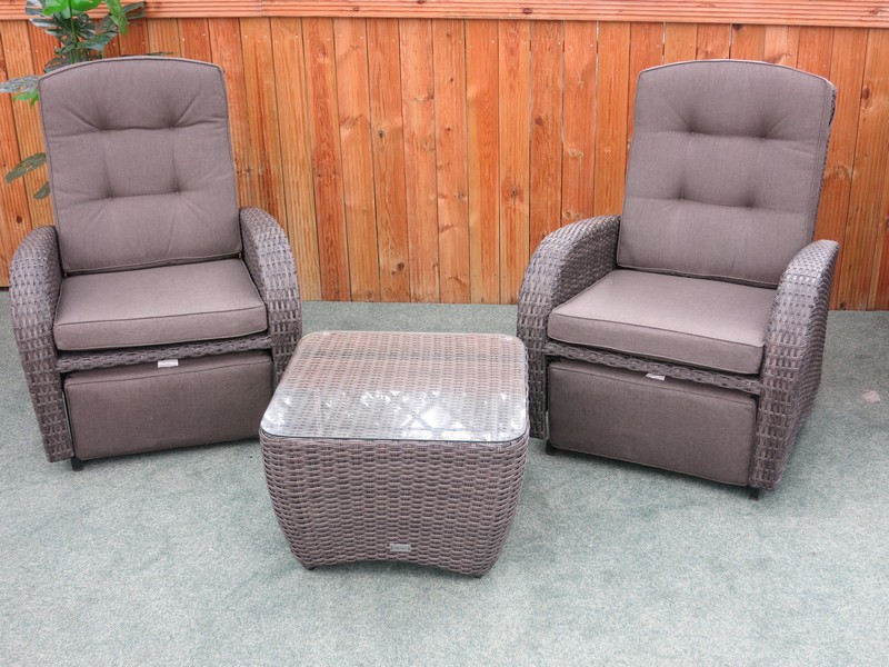 rocking reclining rattan 2 seater set stone grey2