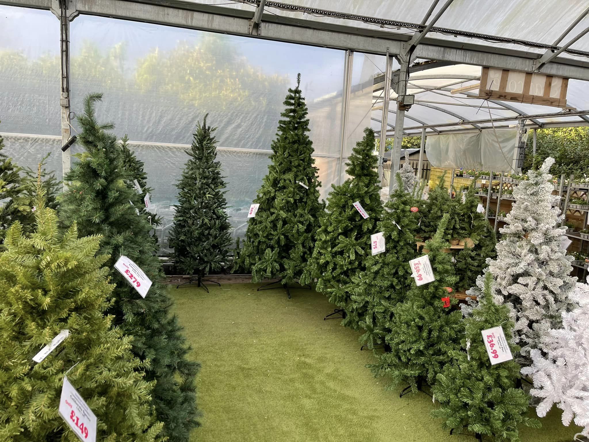 Artificial Christmas Trees for Sale Leicester Sapcote Garden Centre