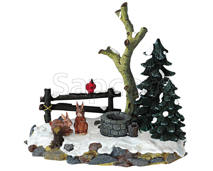 Lemax Curious Bunnies – Rabbit Figurine Set for Woodland Scenes
