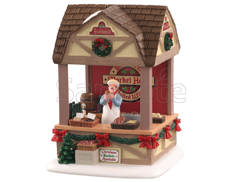 Lemax Christmas Market Bratwurst – Lighted Food Stall Accent