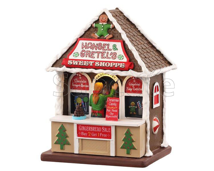 Lemax Hansel & Gretel’s Sweet Shoppe – Lighted Candy Market Stall
