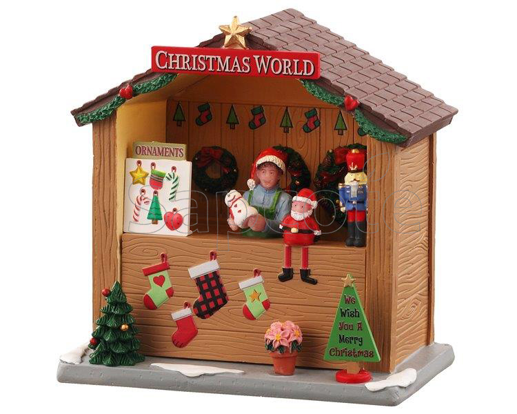 Lemax Christmas World Booth – Lighted Gift & Ornament Market Stall