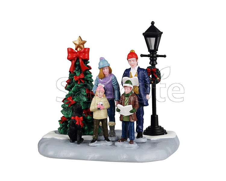 Lemax Family Caroling – Lighted Carol-Singing Family Scene