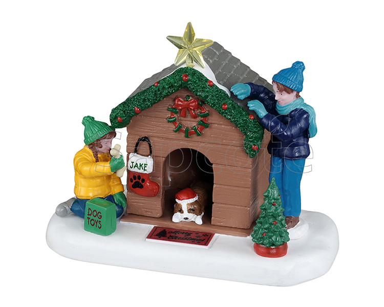 Lemax Doghouse Christmas – Festive Dog Kennel Figurine Scene