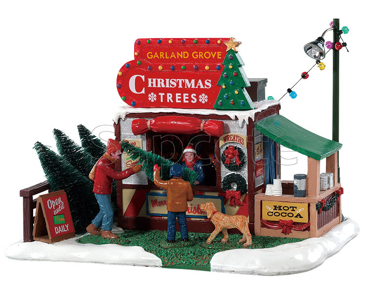Lemax Garland Grove Tree Lot – Village Christmas Tree Market