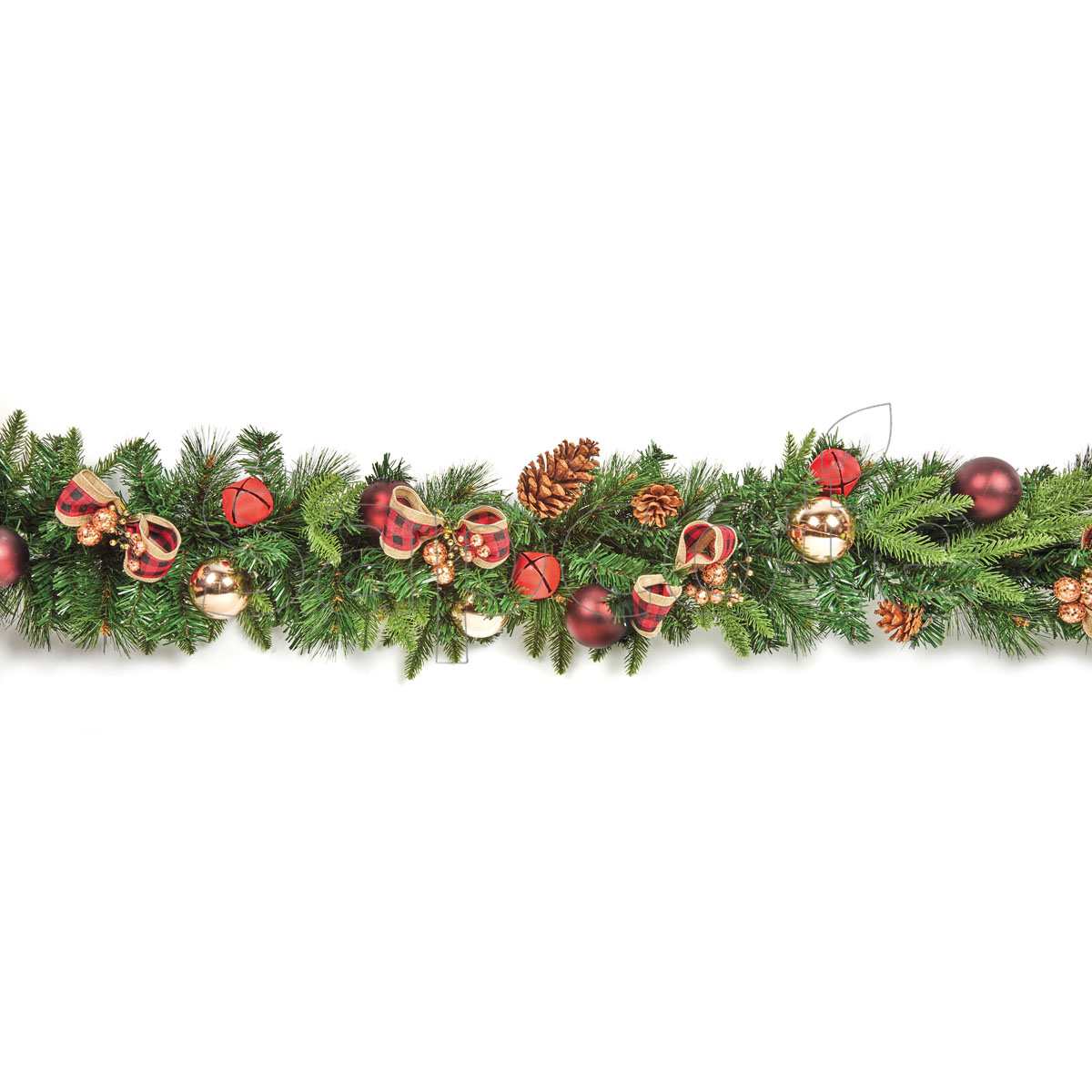 Garland 1.8m Red Bow – Traditional Red Ribbon Garland