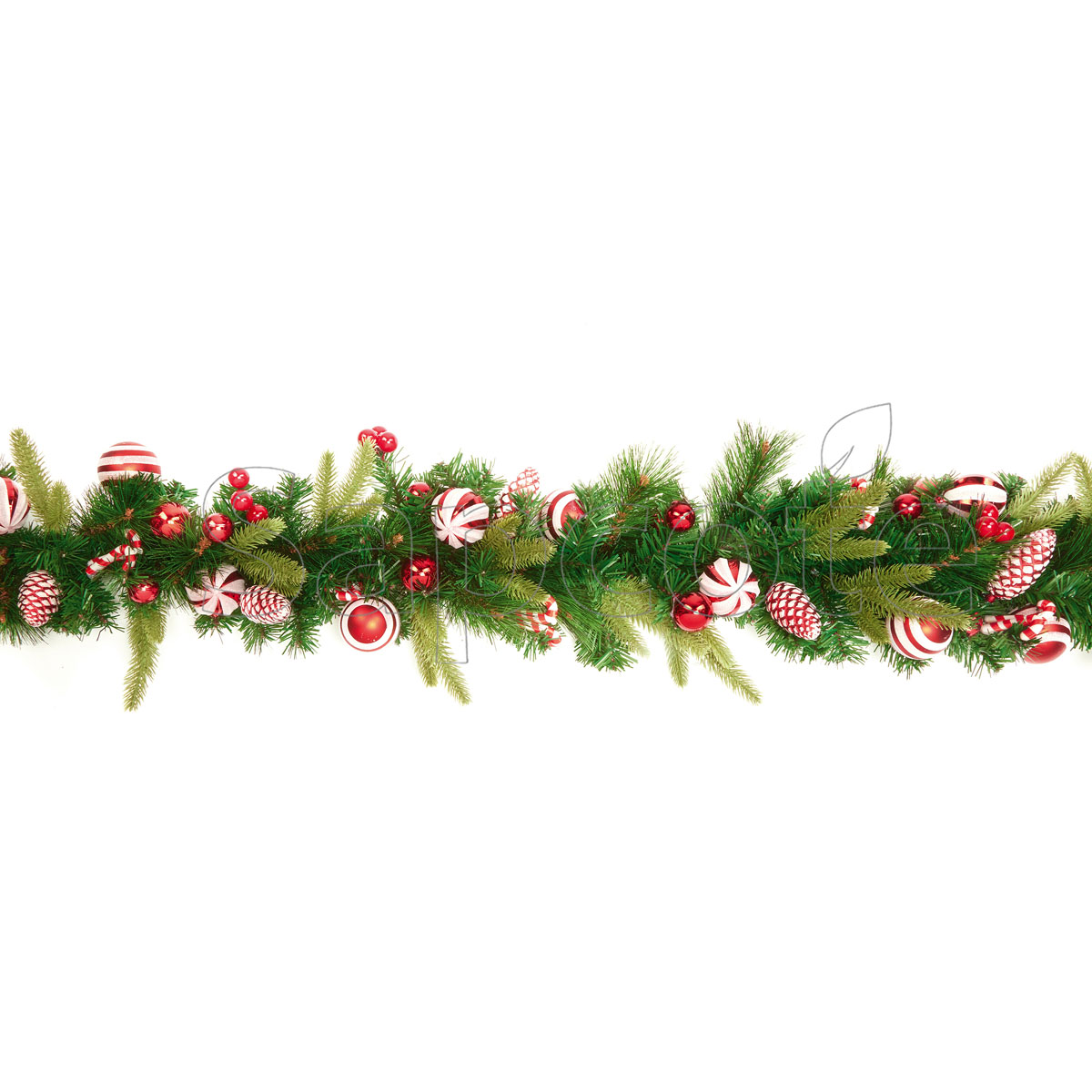 Garland 1.8m Candy Cane – Red & White Festive Garland
