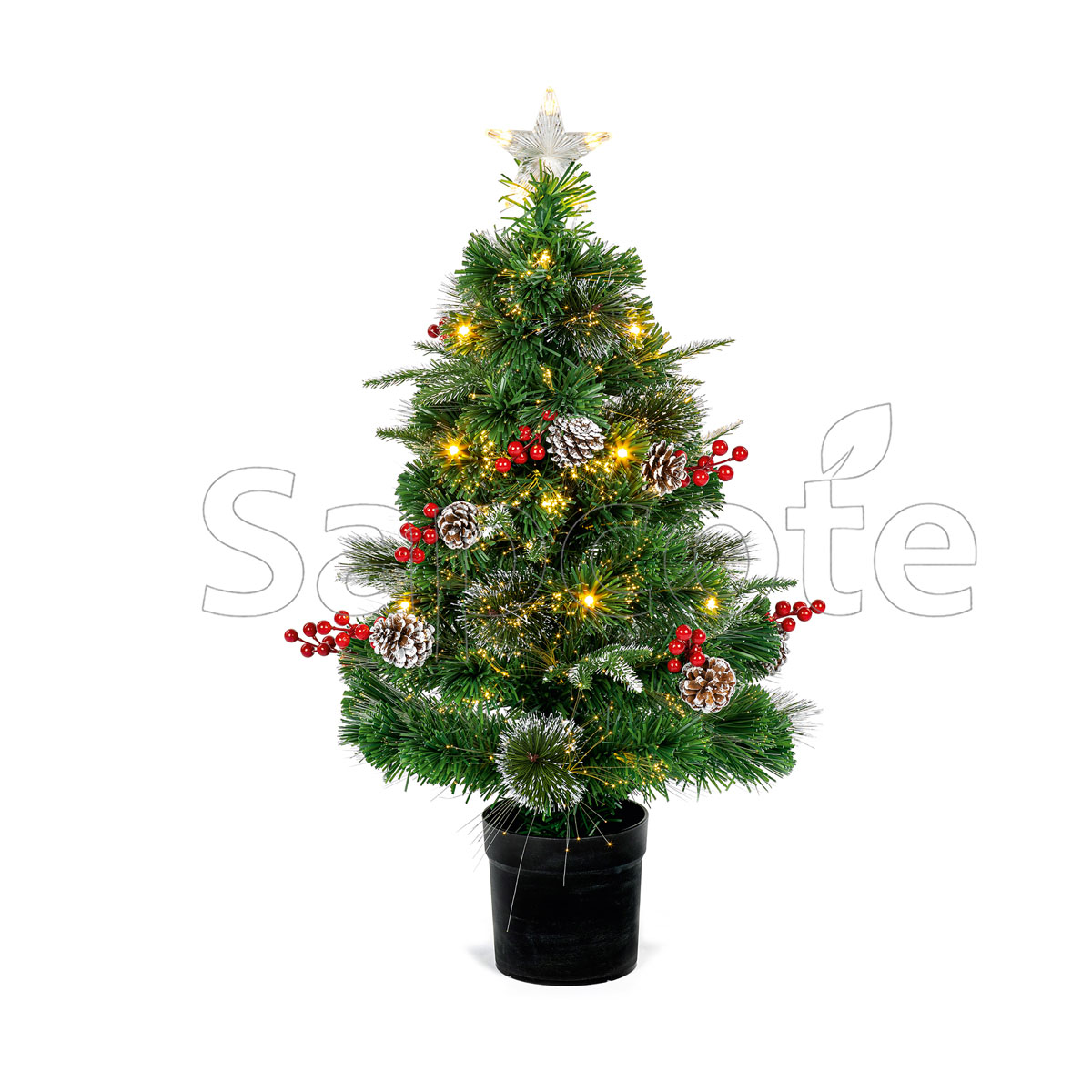 Fibre Optic Tree 80cm New Jersey – Compact LED Christmas Tree
