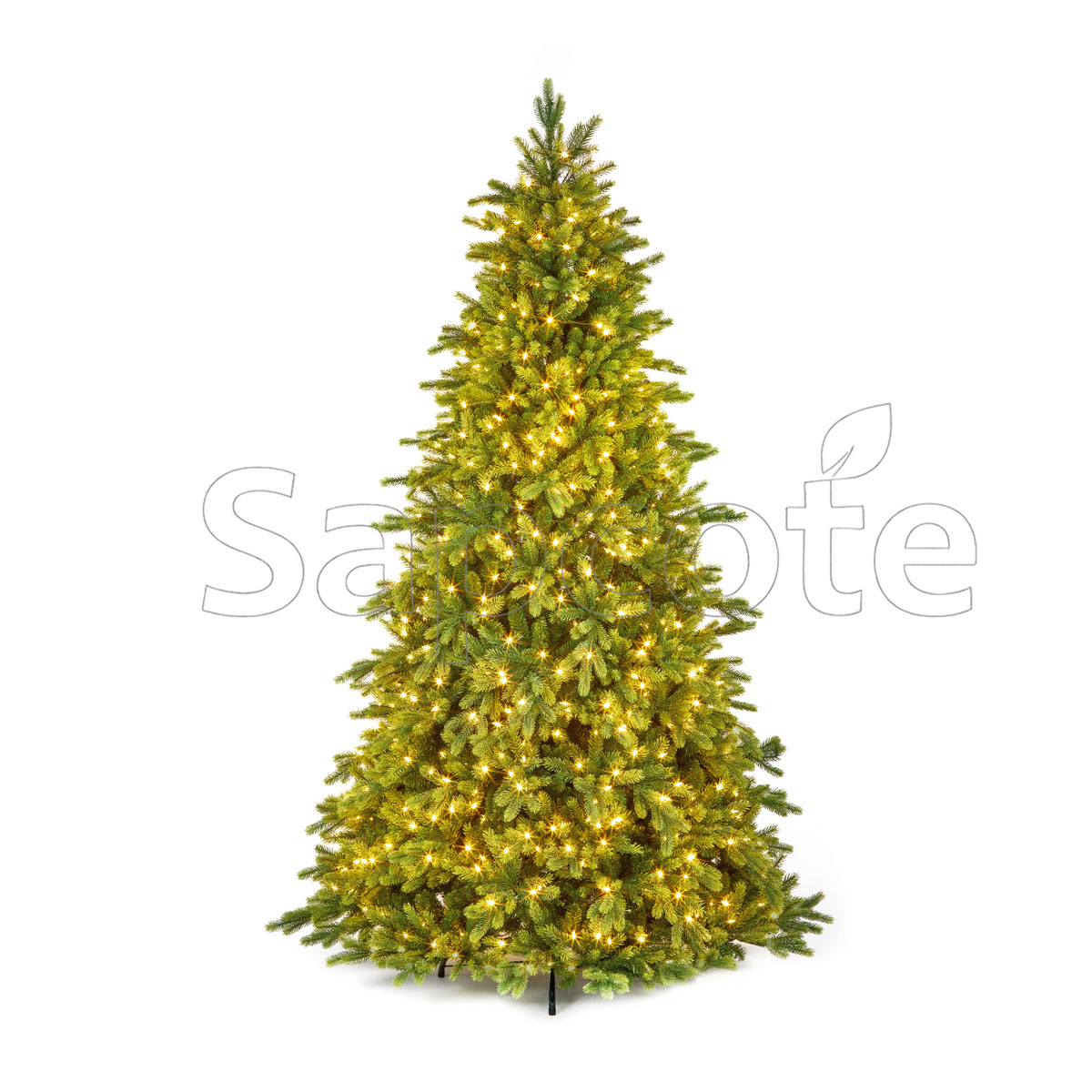 Artificial Tree Pre-Lit Lawrence Fir 2.28m – 800 Warm White LED Tree