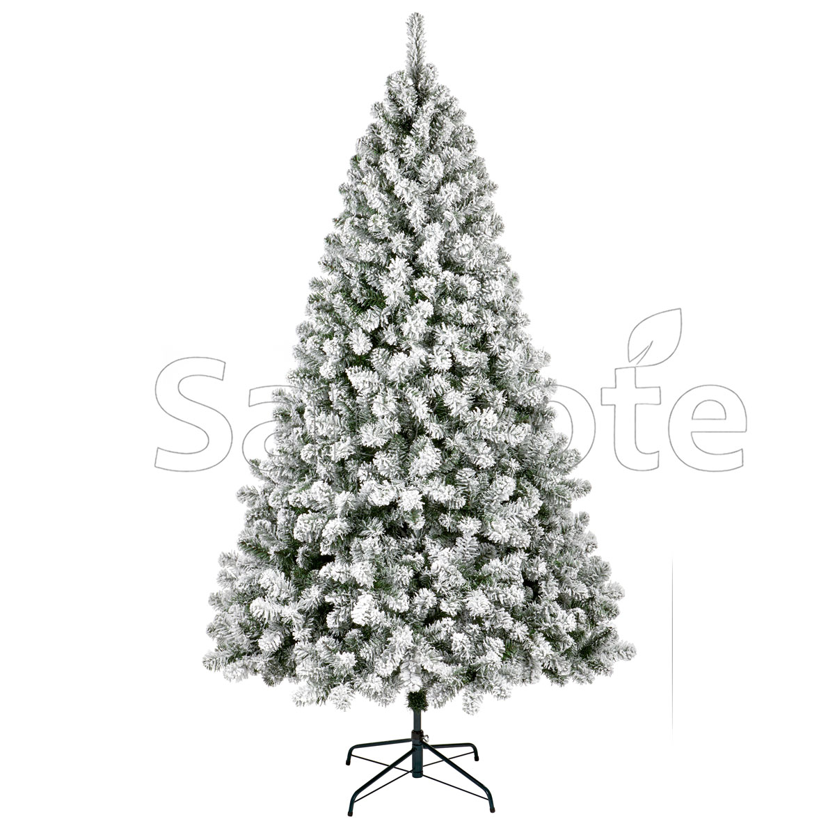 Artificial Tree Flocked Woodcote Spruce 1.5m – Compact Snowy Tree