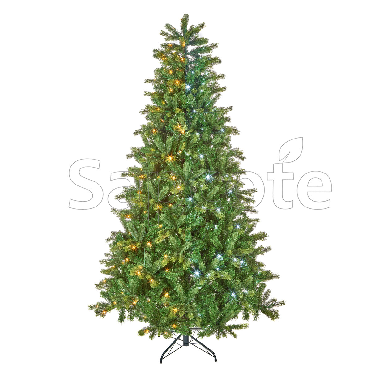 Artificial Tree Pre-Lit Barneswood 2.1m – 320 LED Lighted Tree