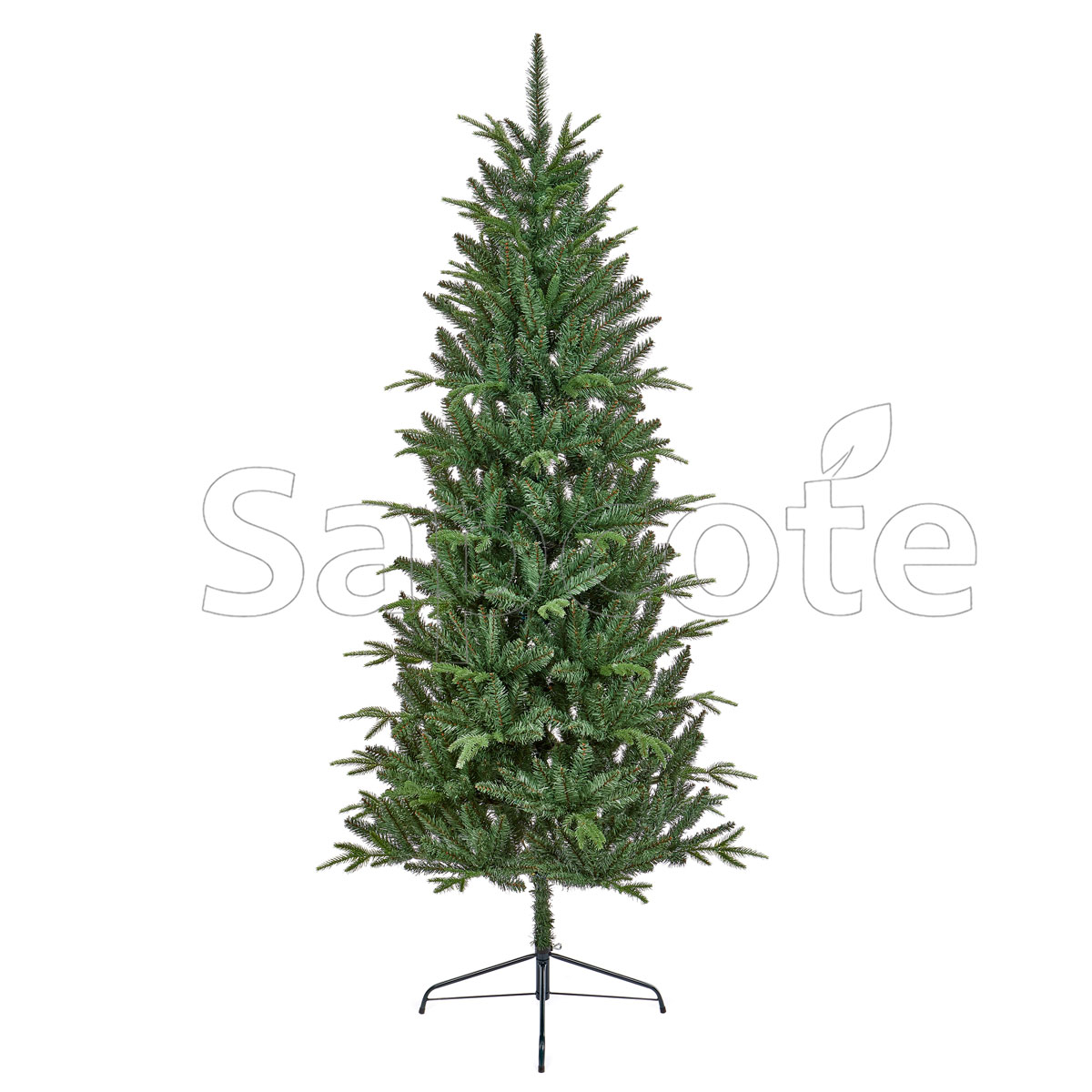 Artificial Tree Slim Aspen Fir 2.1m – Narrow Green Christmas Tree