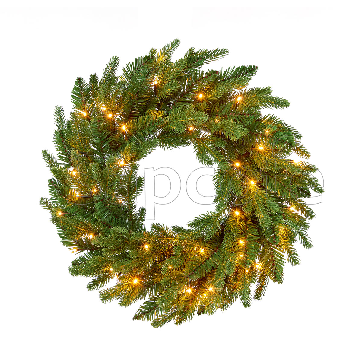 Wreath 50cm Pre-Lit Firebright – LED Lighted Wreath
