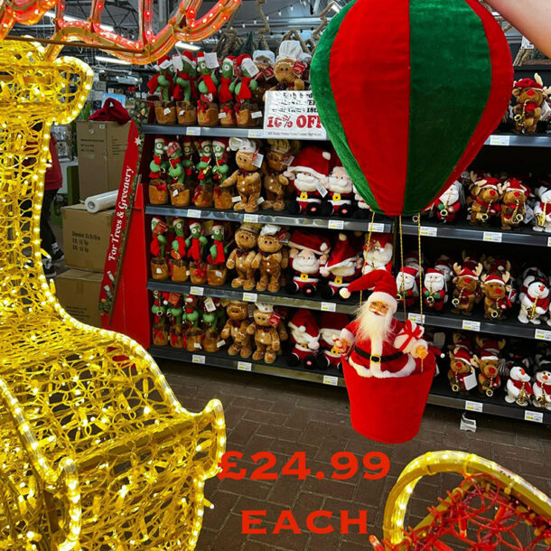 santa hot air balloon