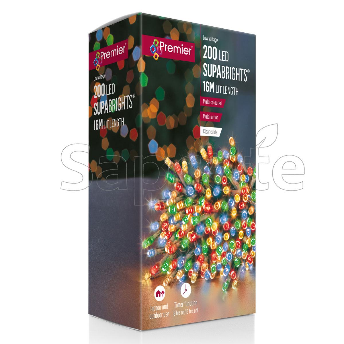 Premier 200 LED SupaBrights – Multi-Colour (16.0 m)