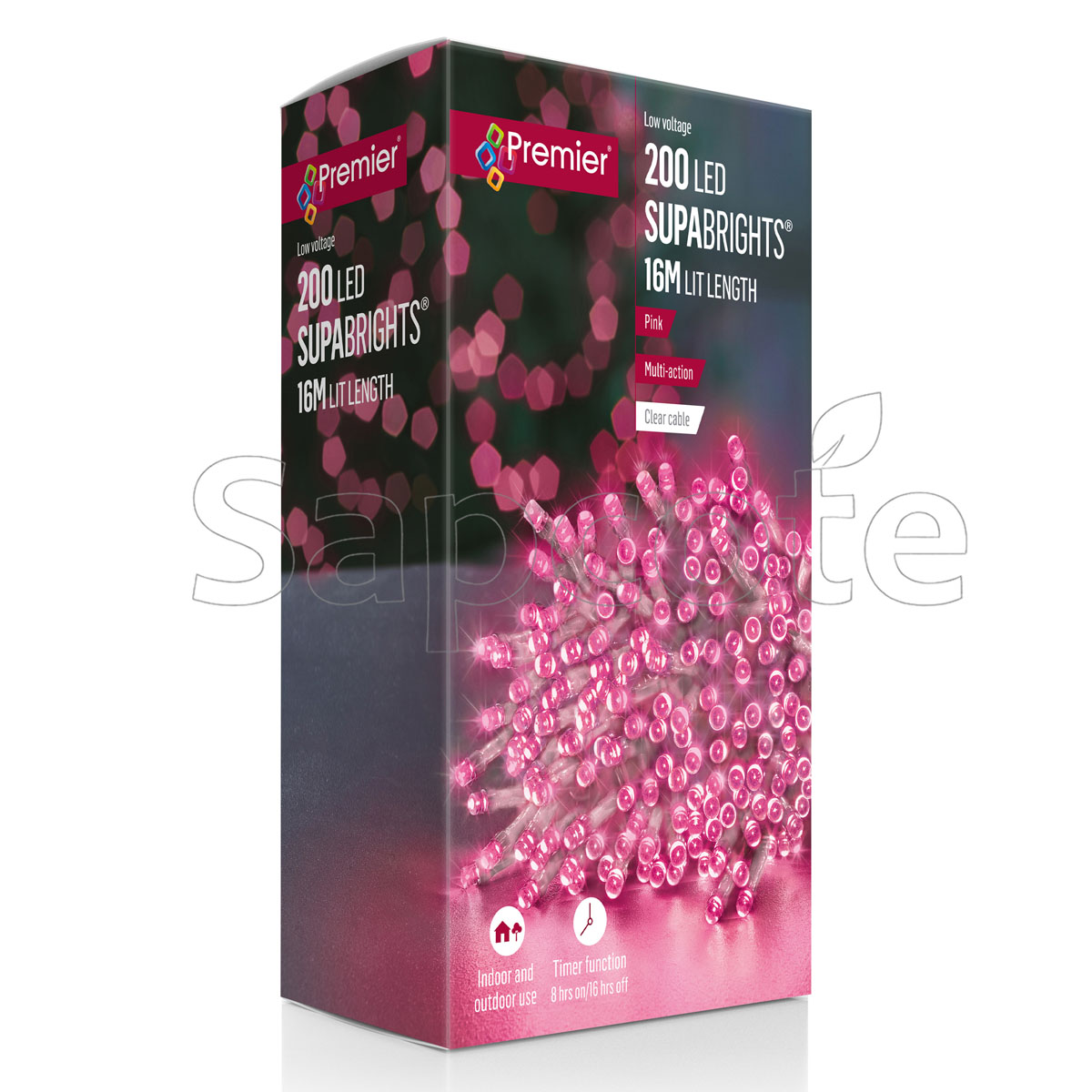Premier 200 LED SupaBrights – Pink (16.0 m)