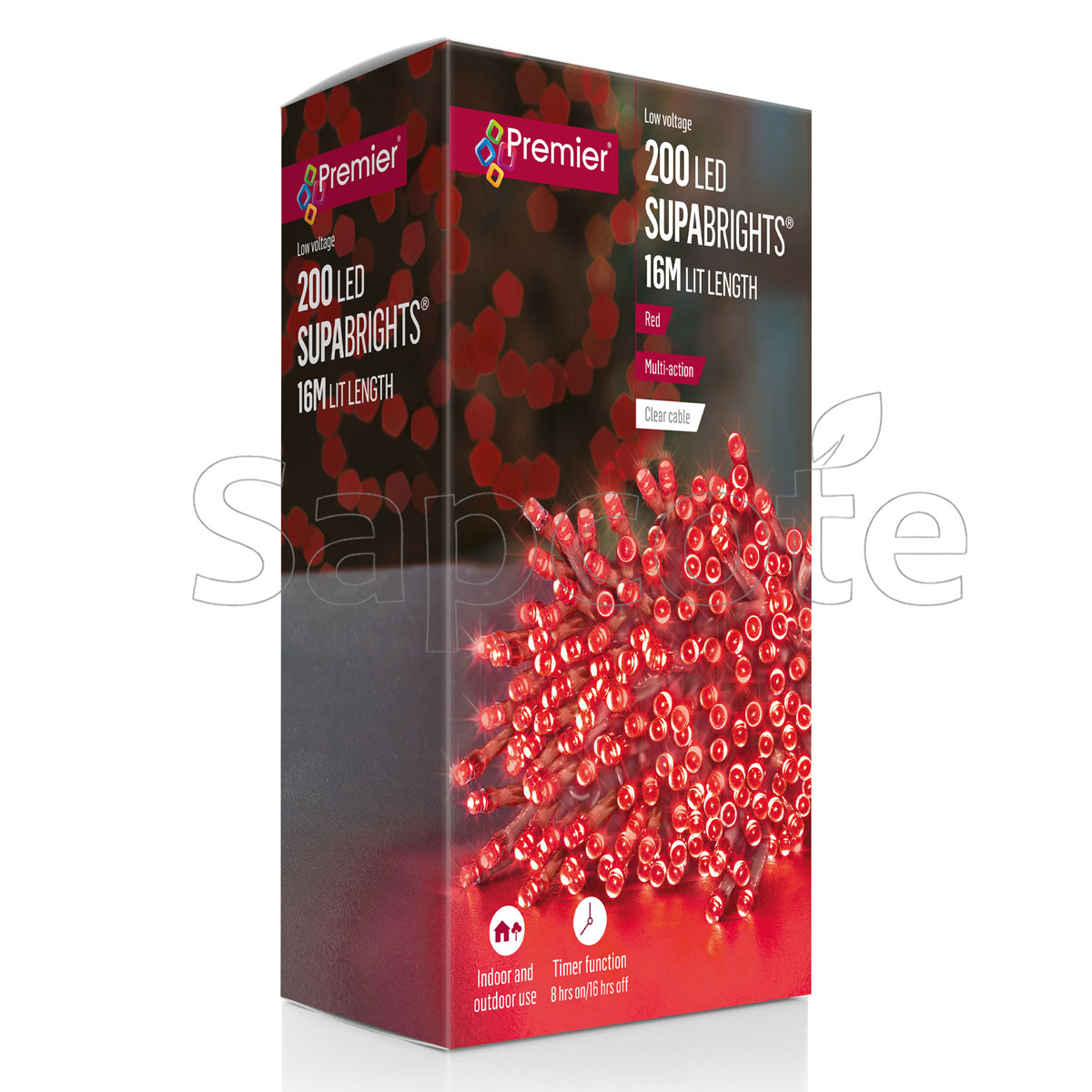 Premier 200 LED SupaBrights – Red (16.0 m)