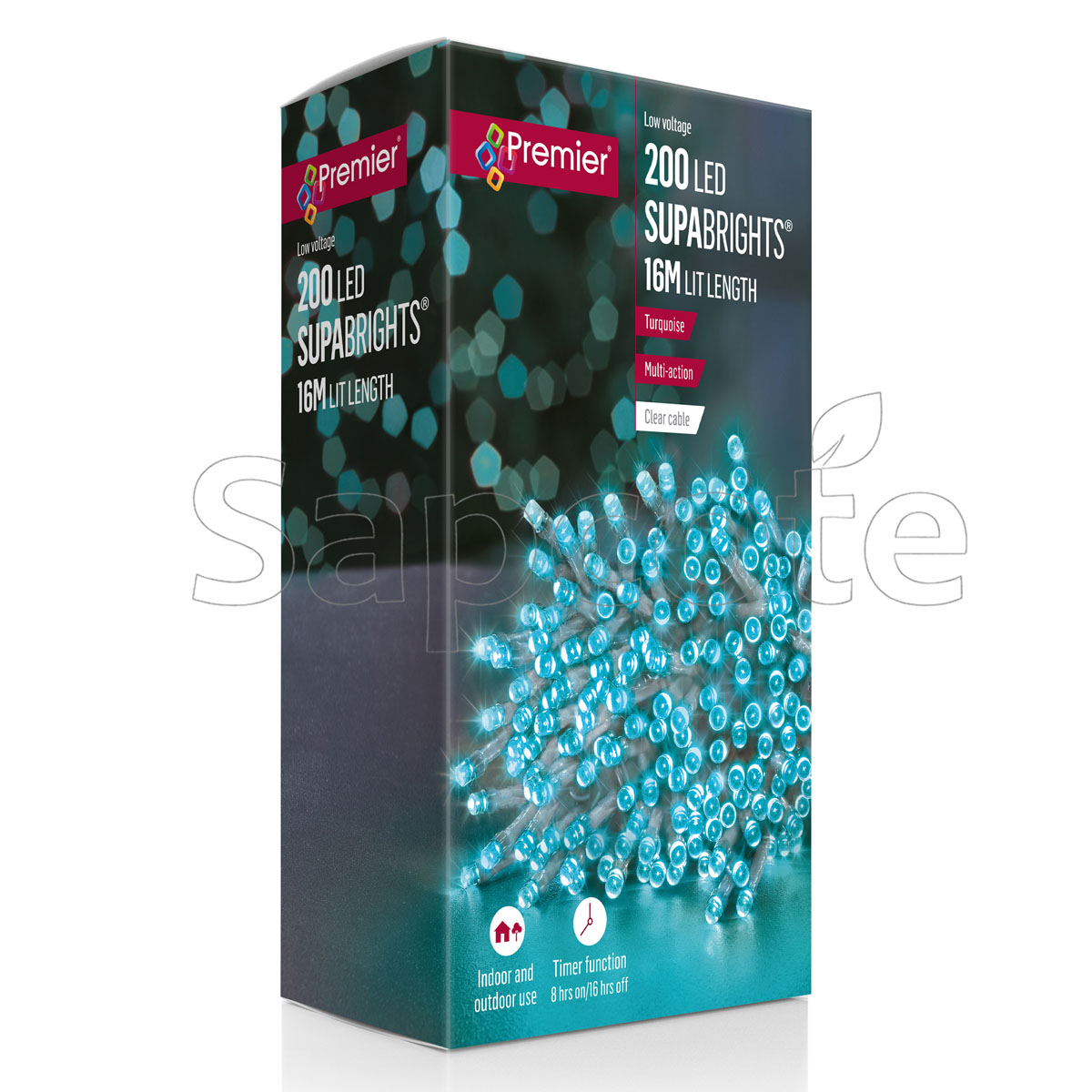 Premier 200 LED SupaBrights – Turquoise (16.0 m)