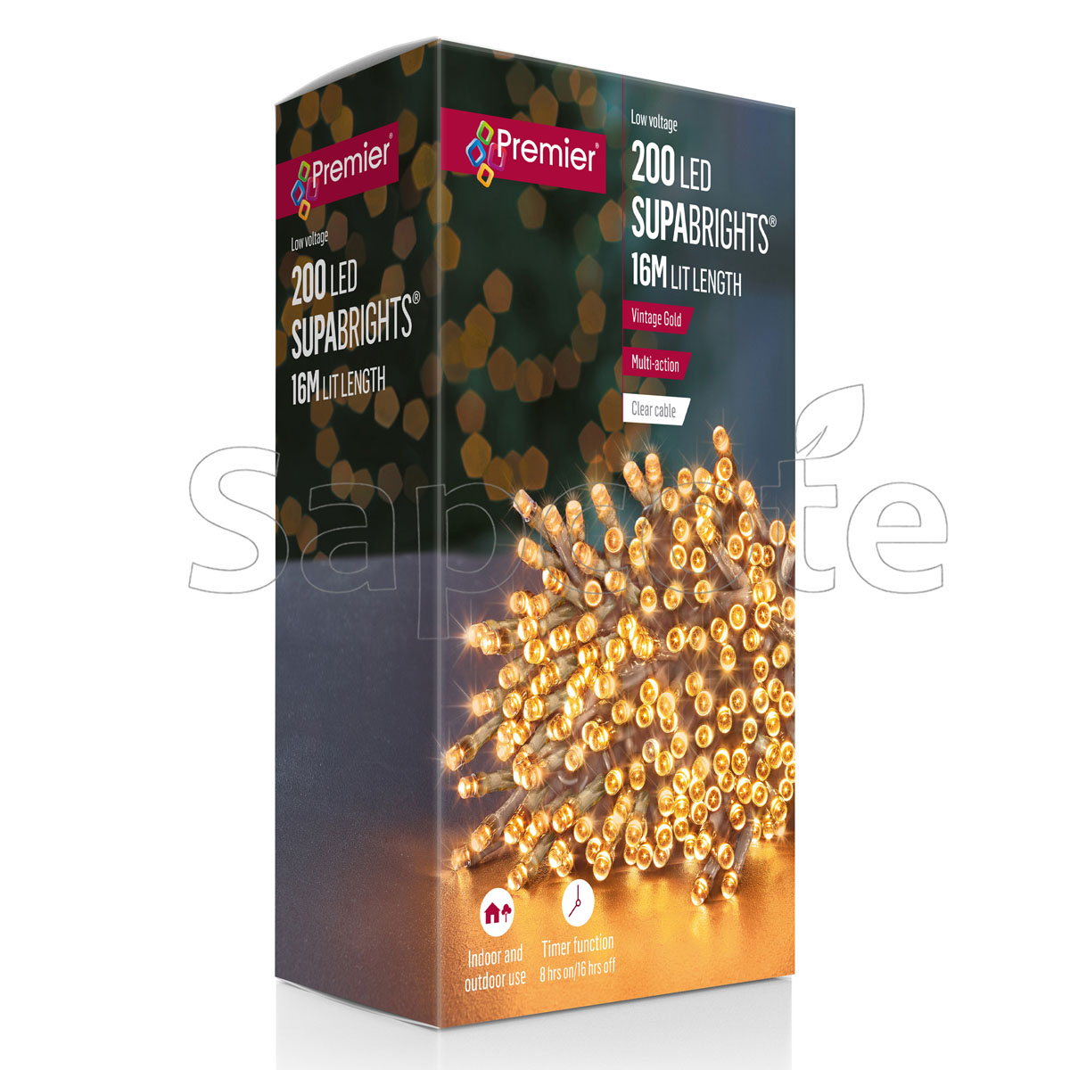 Premier 200 LED SupaBrights – Vintage Gold (16.0 m)
