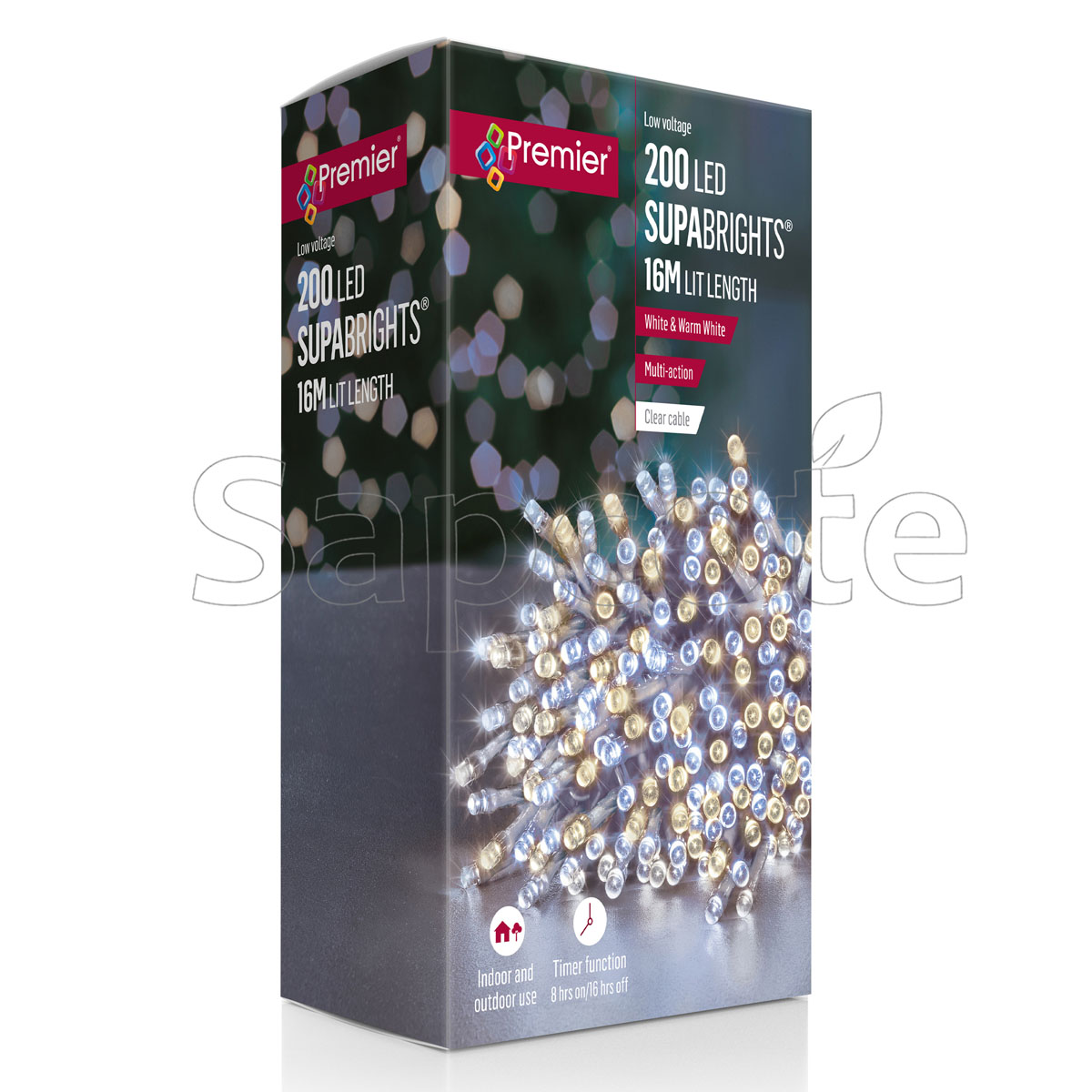 Premier 200 LED SupaBrights – Warm White (16.0 m)