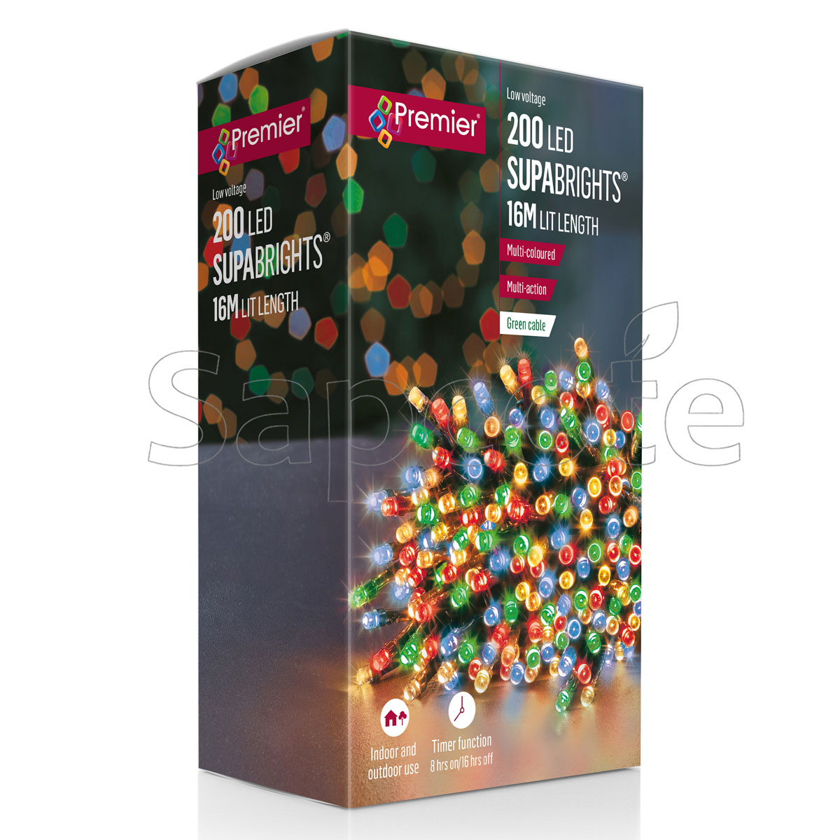 Premier 200 LED SupaBrights – Multi-Colour (16.0 m)