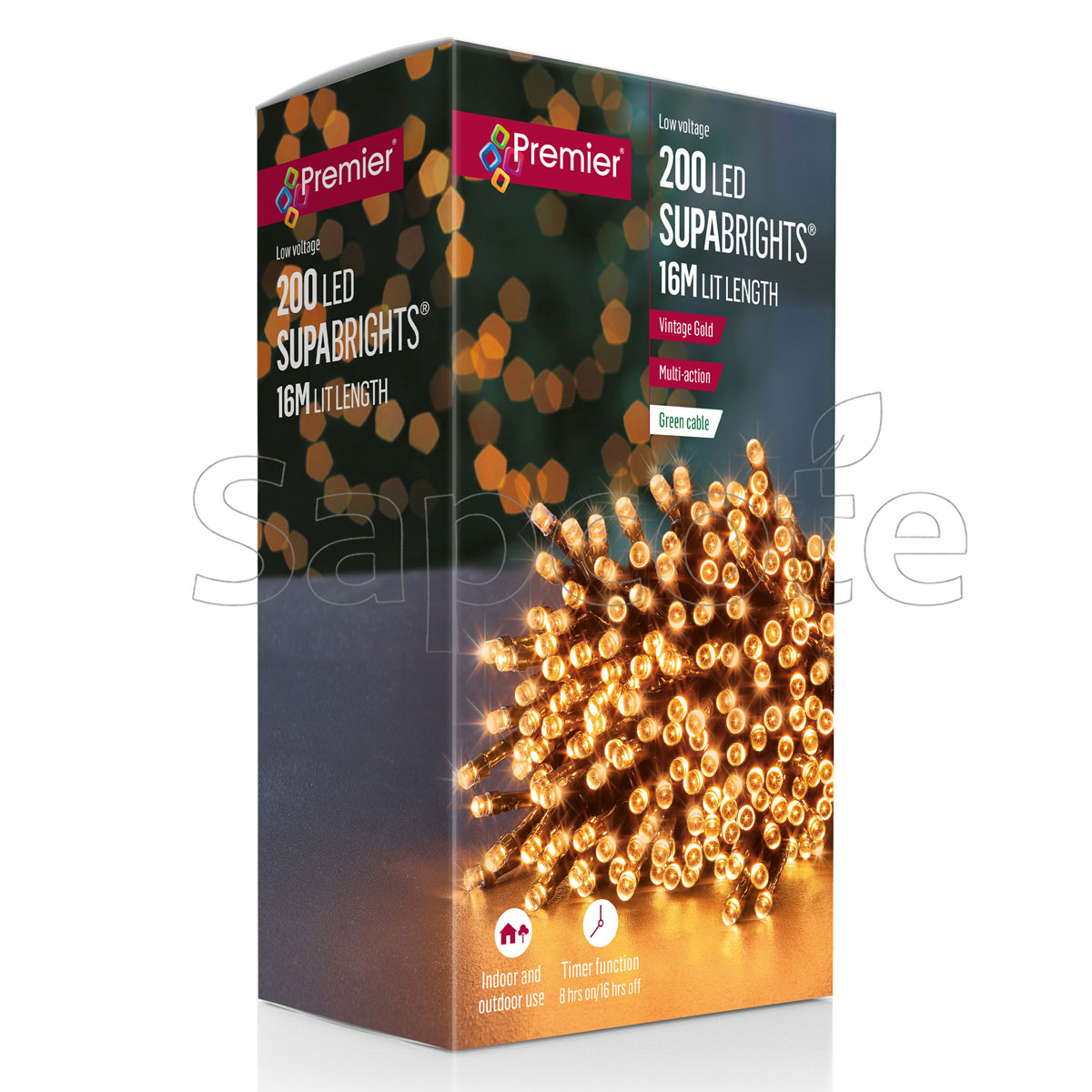 Premier 200 LED SupaBrights – Vintage Gold (16.0 m)