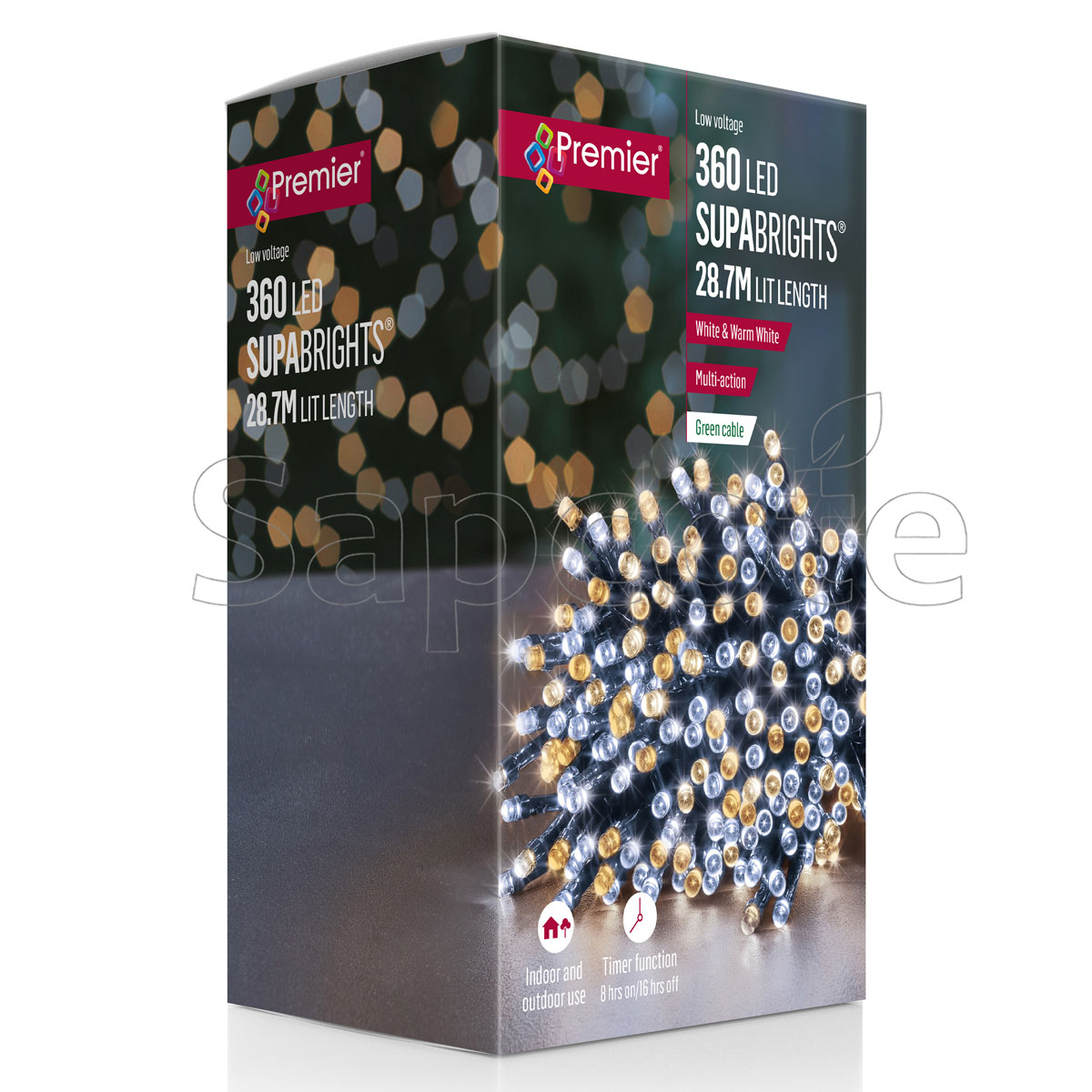 Premier 360 LED SupaBrights – White & Warm White (28.7 m)
