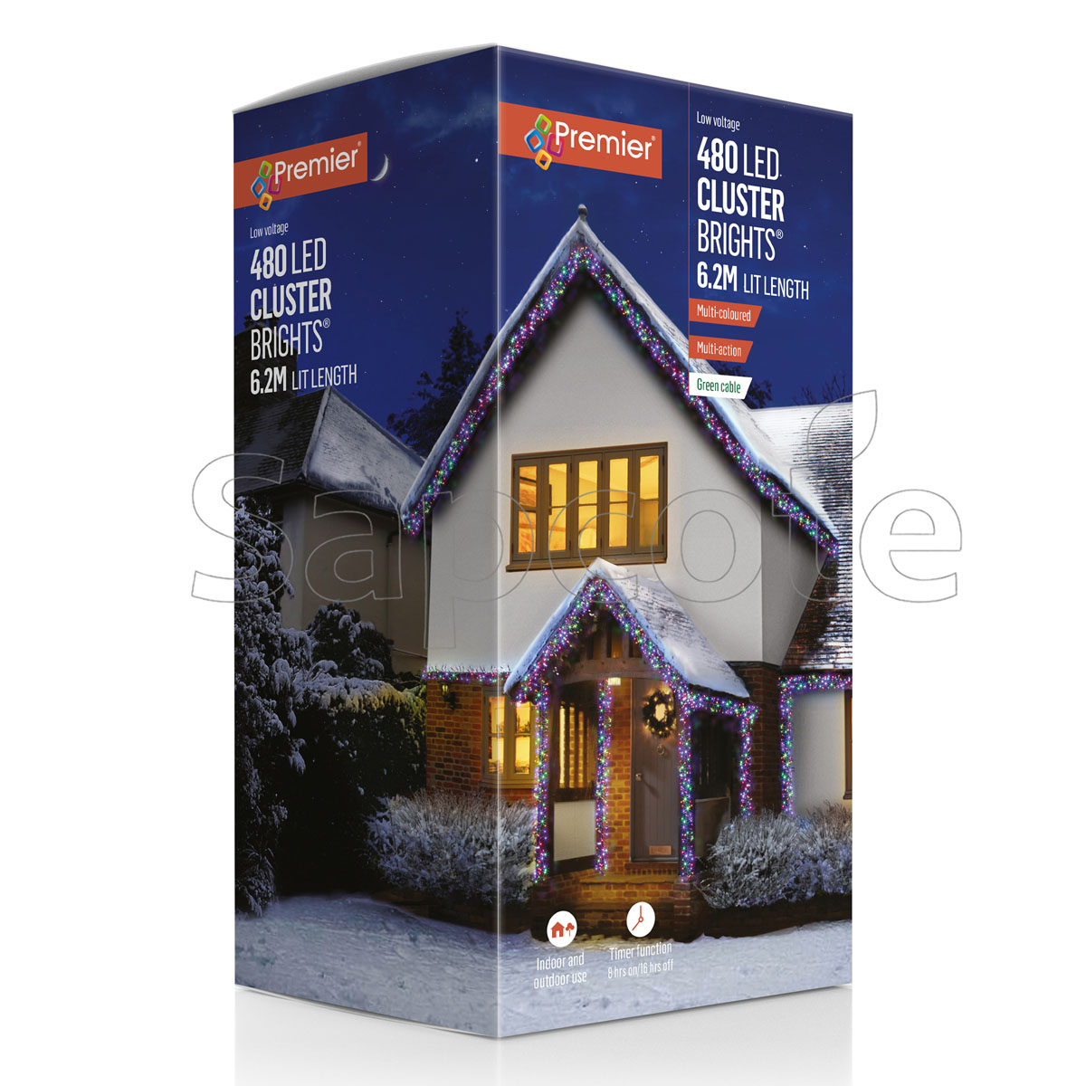 Premier 480 LED ClusterBrights – Multi-Colour (6.2 m)