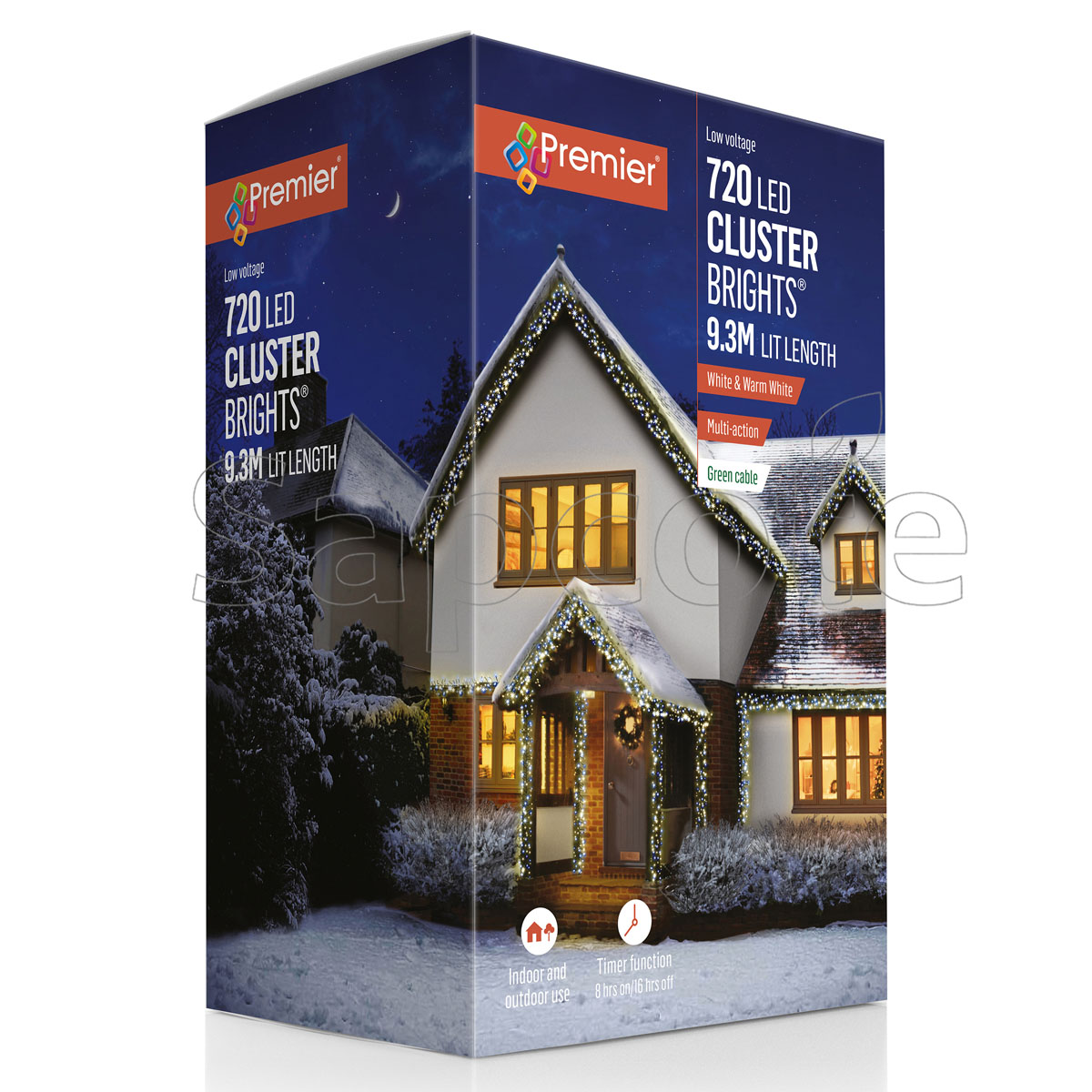 Premier 720 LED ClusterBrights – White & Warm White (9.3 m)