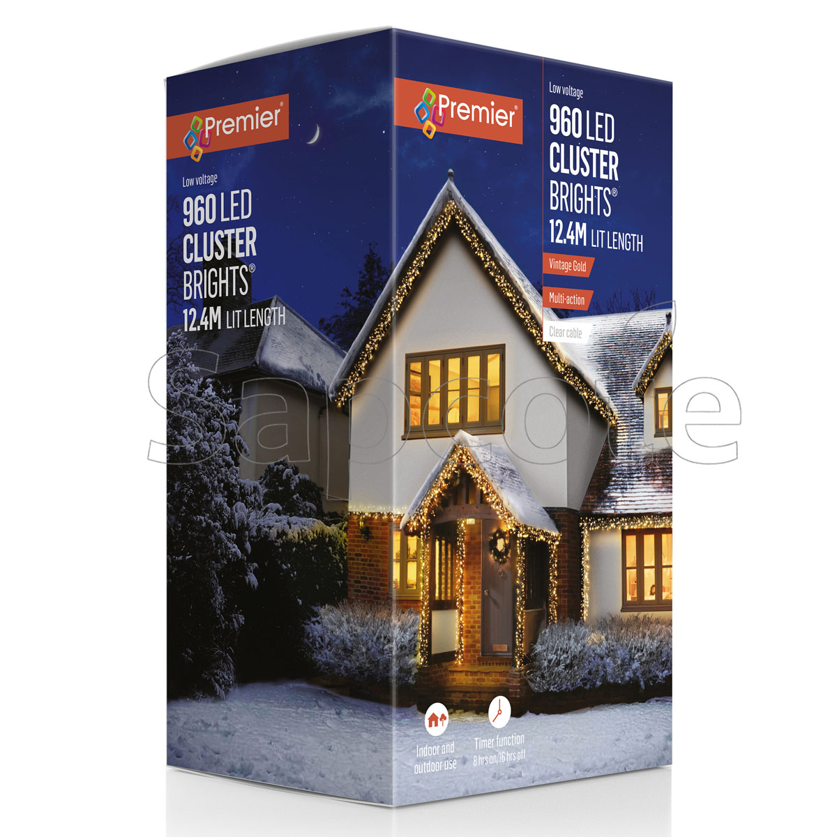 Premier 960 LED ClusterBrights – Vintage Gold (12.4 m)