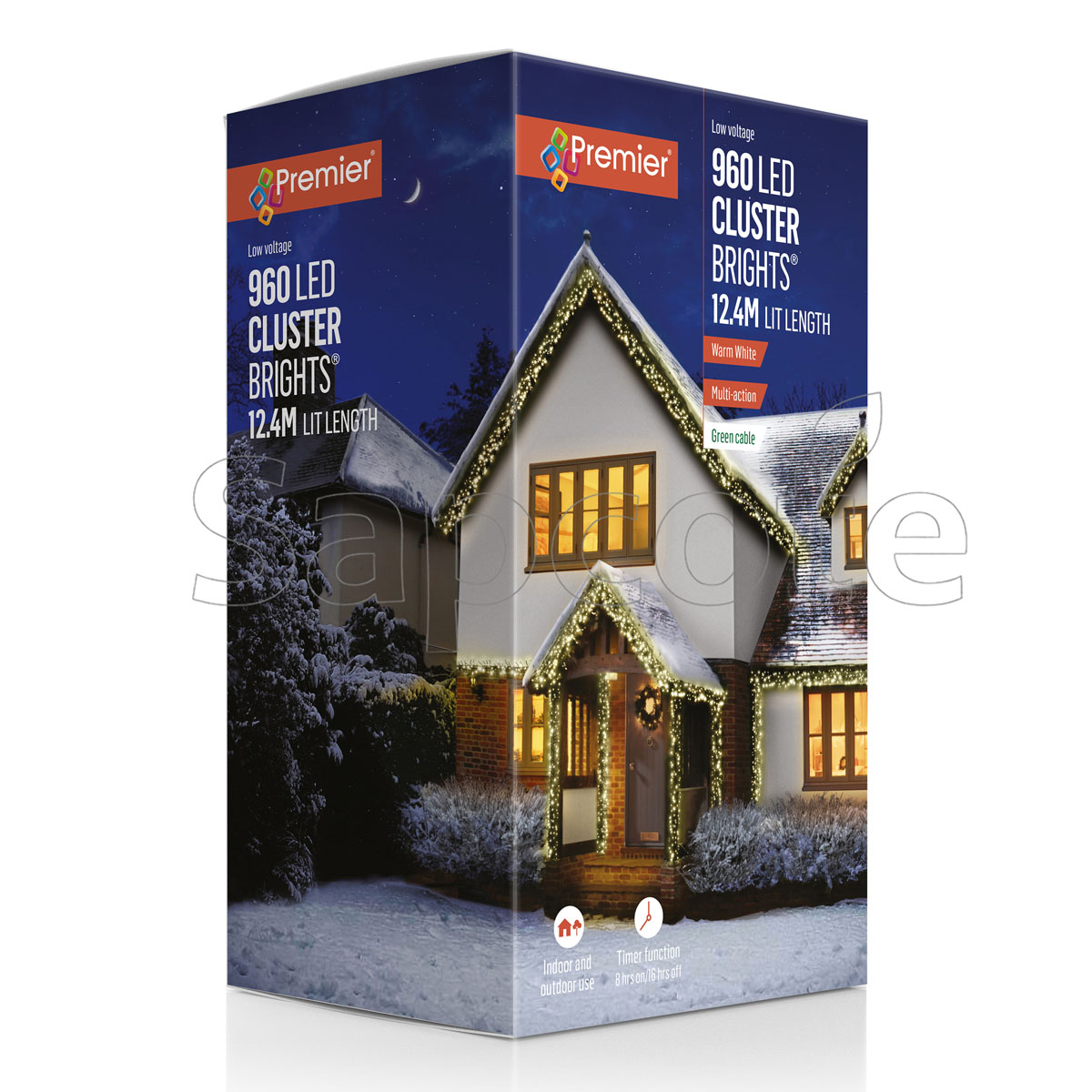 Premier 960 LED ClusterBrights – Warm White (12.4 m)